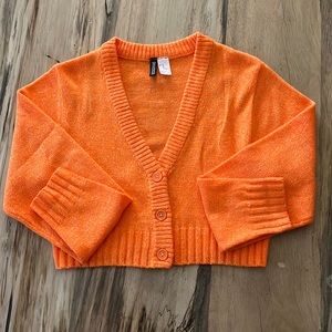 Neon cropped cardigan